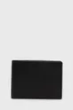 čierna Kožená peňaženka pánsky čierna farba Pánsky