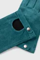 Rękawiczki damskie zamszowe kolor zielony Materiał zasadniczy: 100 % Skóra zamszowa, Podszewka: 100 % Poliester