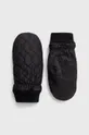 czarny Rękawiczki damskie z ozdobnymi przeszyciami kolor czarny Damski