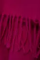 Szalik damski z ozdobnymi frędzlami kolor fioletowy fioletowy