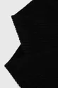 Šál komín dámsky z hladkej pleteniny čierna farba čierna