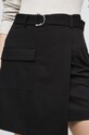 Spódnica damska gładka czarna RW22.SDD403