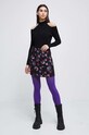 Spódnica damska z ozdobnym haftem kolor czarny RW22.SDDB01 czarny RW22