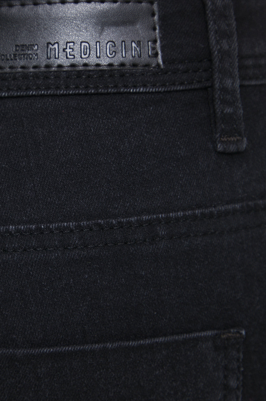 Jeansy damskie skinny kolor czarny Damski