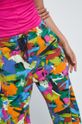 multicolor Spodnie dresowe damskie gładkie multicolor