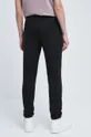 Spodnie dresowe damskie gładkie czarne 97 % Bawełna, 3 % Elastan