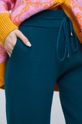 cyraneczka Spodnie dresowe damskie gładkie kolor zielony