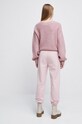 Odzież Spodnie dresowe damskie gładkie kolor różowy RW22.SPD803 różowy