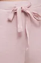 Tepláky dámske z hladkej pleteniny ružová farba Dámsky