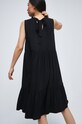Odzież Sukienka z wiskozy czarna RW22.SUD012 czarny