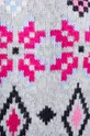 Šaty dámske zo vzorovanej pleteniny šedá farba Dámsky