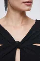 Sukienka damska z metaliczną nicią kolor czarny