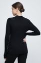 Sweter damski prążkowany czarny 80 % Wiskoza, 20 % Poliester