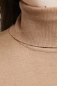 Sweter damski z golfem beżowy RW22.SWD063