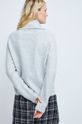 Sweter z domieszką wełny damski kolor szary 54 % Poliamid, 38 % Akryl, 8 % Wełna