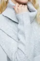 Sweter z domieszką wełny damski kolor szary Damski
