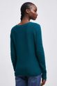 Sweter damski z fakturą kolor zielony 60 % Bawełna, 40 % Akryl