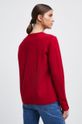 Sweter damski gładki kolor czerwony 51 % Wiskoza, 29 % Poliester, 20 % Poliamid