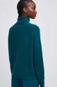 Sweter z domieszką wełny damski kolor zielony 54 % Poliamid, 38 % Akryl, 8 % Wełna