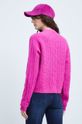 Sweter z domieszką wełny damski różowy 65 % Akryl, 17 % Poliester, 12 % Poliamid, 3 % Elastan, 3 % Wełna