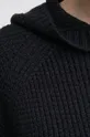 Sweter damski z kapturem kolor czarny Damski