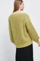Sweter damski z melanżowej dzianiny kolor żółty 52 % Poliester, 48 % Poliamid