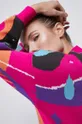 multicolor Kardigan damski wzorzysty kolor multicolor