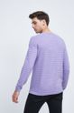 Sweter bawełniany męski fioletowy 100 % Bawełna