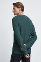 Sweter męski gładki zielony 70 % Bawełna, 30 % Poliamid