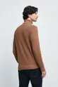 Bavlnený sveter pánsky hnedá farba  100% Bavlna