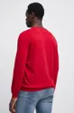 Sweter bawełniany męski gładki kolor czerwony 100 % Bawełna