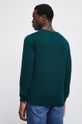 Sweter bawełniany męski gładki kolor zielony 100 % Bawełna