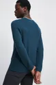 Sweter bawełniany męski z fakturą kolor turkusowy 100 % Bawełna
