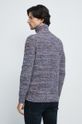 Sweter bawełniany męski wzorzysty kolor granatowy <p>60 % Bawełna, 40 % Akryl</p>