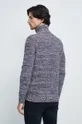Vlnený sveter pánsky so vzorom tmavomodrá farba  60% Bavlna, 40% Akryl