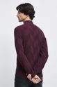 Sweter męski z półgolfem kolor bordowy 80 % Bawełna, 20 % Poliester