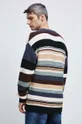 Sweter męski wzorzysty kolor multicolor 60 % Bawełna, 40 % Akryl
