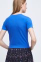 T-shirt damski bawełniany niebieski 96 % Bawełna, 4 % Elastan