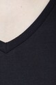 T-shirt bawełniany damski gładki z domieszką elastanu czarny RW22.TSD060 czarny