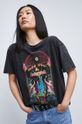 T-shirt bawełniany damski z kolekcji Legendy czarny czarny