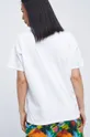 T-shirt bawełniany damski z nadrukiem biały 100 % Bawełna