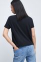 T-shirt damski z nadrukiem czarny 100 % Bawełna