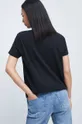 T-shirt damski z nadrukiem czarny 100 % Bawełna