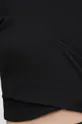 T-shirt bawełniany damski prążkowany z domieszką elastanu czarny Damski