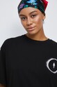 T-shirt bawełniany z kolekcji Science czarny czarny RW22.TSD351