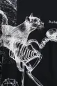 T-shirt bawełniany z kolekcji Science czarny Damski