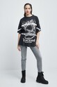 T-shirt bawełniany z nadrukiem szary RW22.TSD404 szary RW22