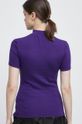 T-shirt damski gładki fioletowy 92 % Bawełna, 8 % Elastan