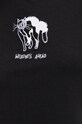 T-shirt bawełniany damski z ozdobnym haftem z domieszką elastanu czarny RW22.TSD504 czarny