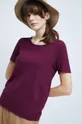 fialová Tričko dámske z hladkej pleteniny